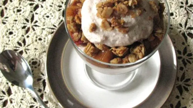 Apple Pie Breakfast Parfait and thoughts on embracing photo gaffes