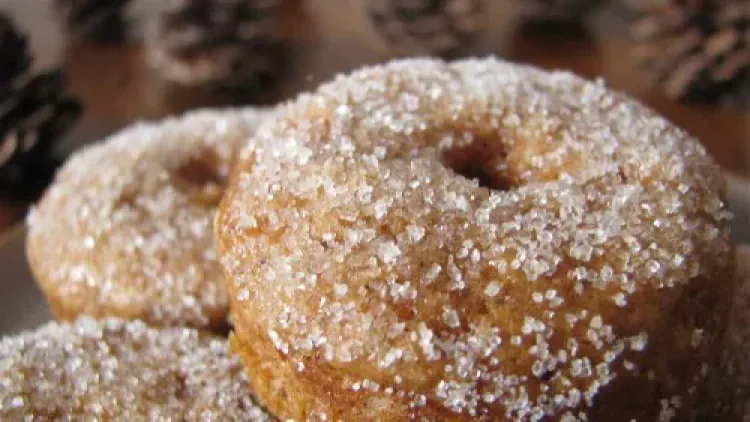 Baked Mini Sugared Gingerbread Doughnuts [and Doughnut Muffins]