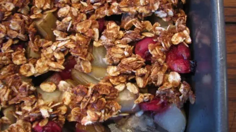 Pear-Cranberry Crisp