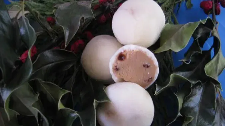 White Chocolate Cookie Dough Snowballs