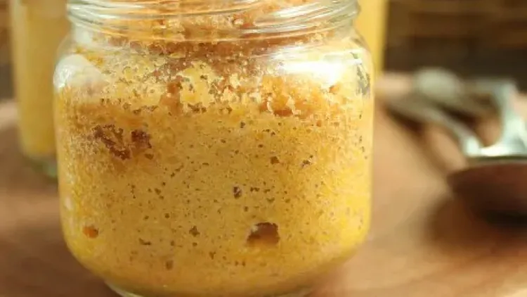 Pumpkin Cornbread Baked in Jars